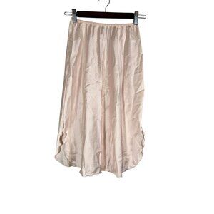 Vintage Silky Lingerie Slip Pink S Feminine Coquette Sexy Retro Chic Polka Dot